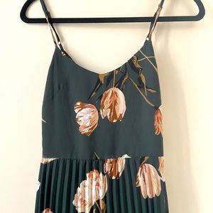 Midi fall floral dress